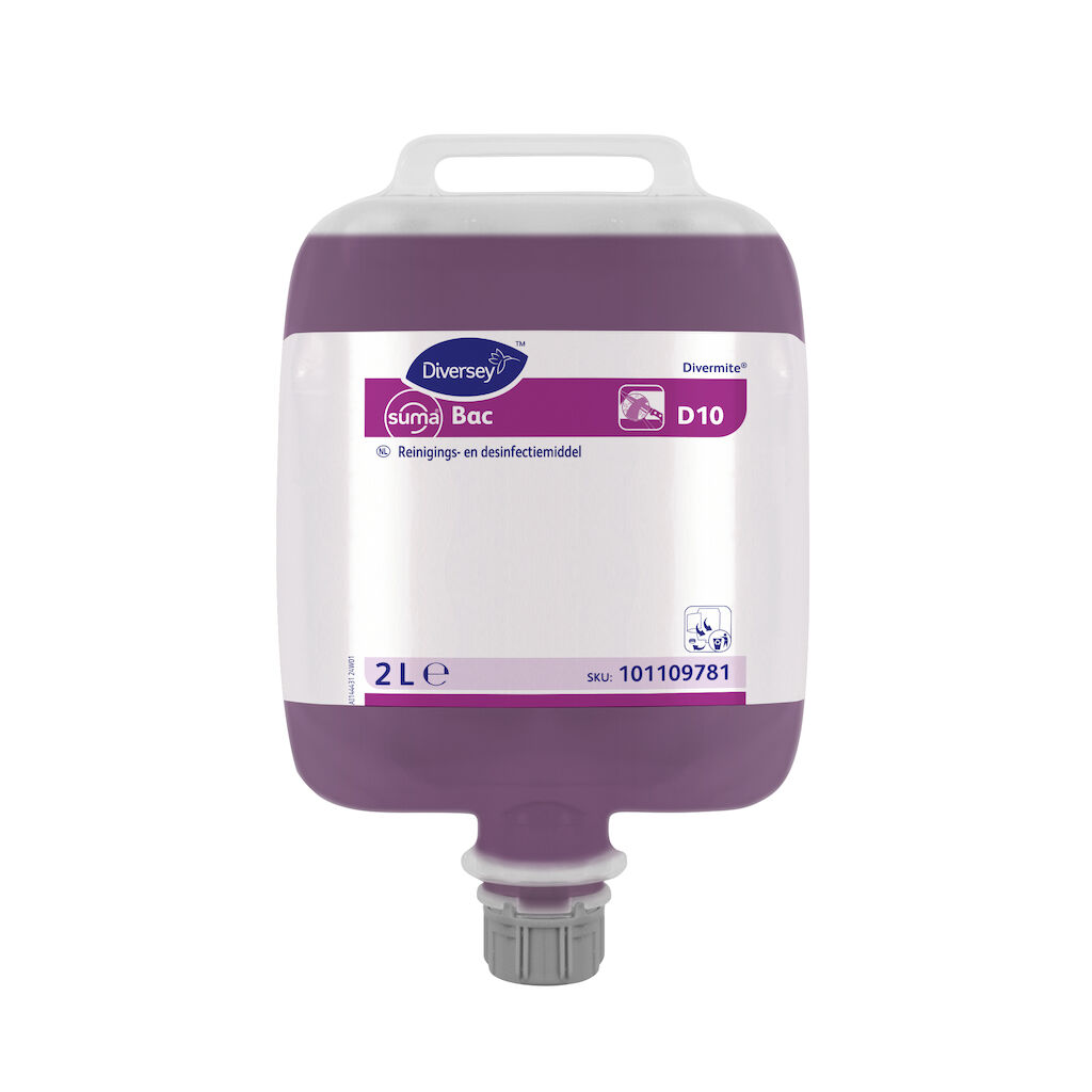 Suma Bac D10 3x2L - Suma Bac D10 3x2L - Reinigings- en desinfectiemiddel - Divermite